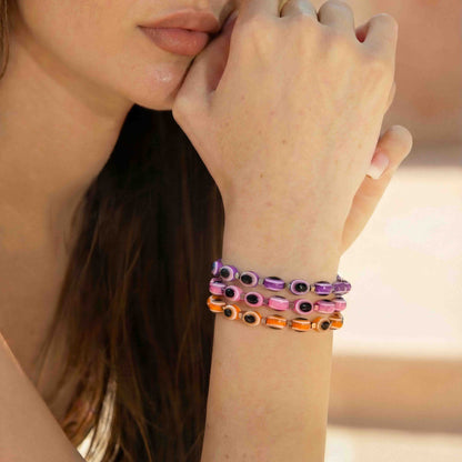 Evil Eye Bracelet Capri Set by Solini – Mediterranean inspired jewelry with colorful evil eye beads