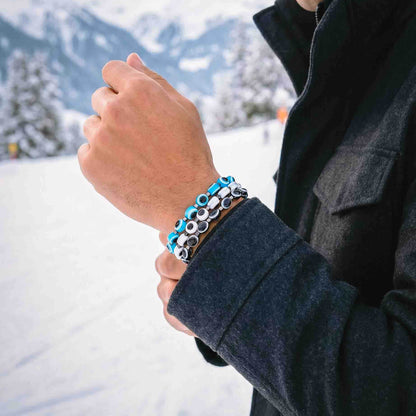 Evil Eye Bracelet Gstaad Set by Solini – Mediterranean inspired jewelry with colorful evil eye beads