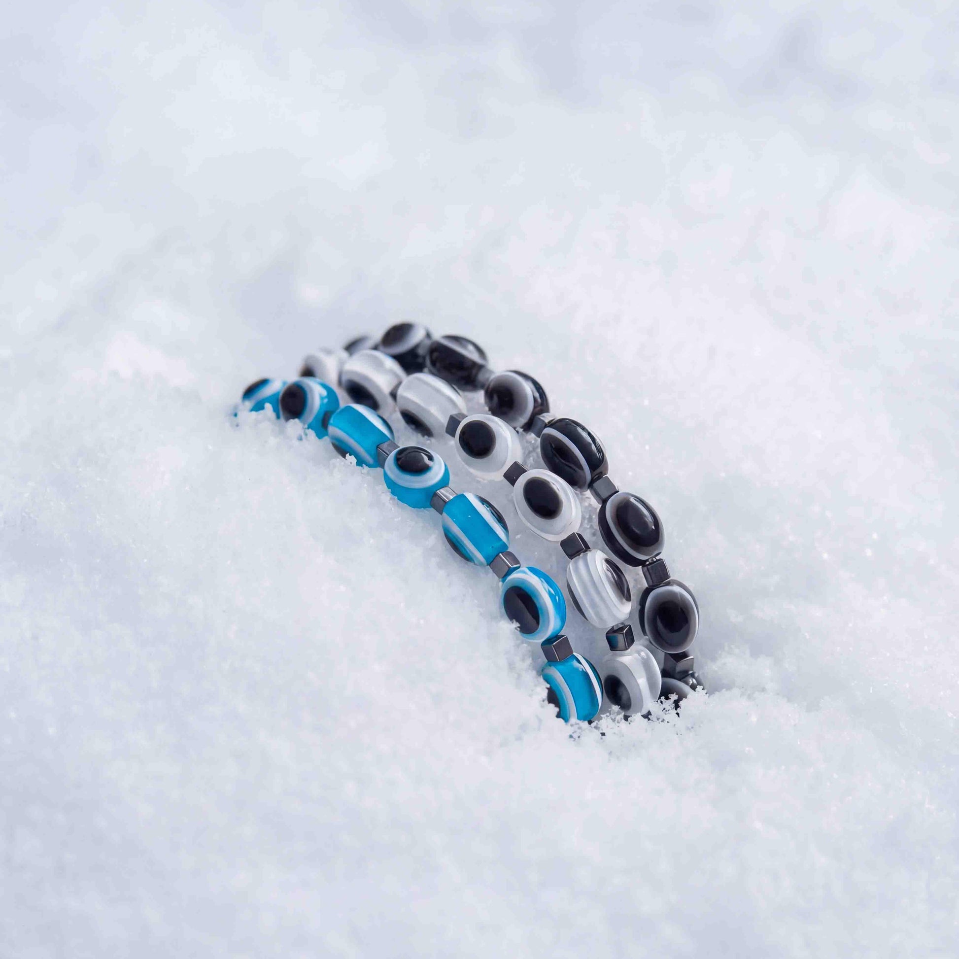 Evil Eye Bracelet Gstaad Set by Solini – Mediterranean inspired jewelry with colorful evil eye beads